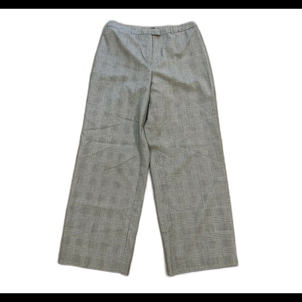 Geoffrey Beene Sport Dress Pants ~ Sz 8~ Gray ~ High Rise ~ 28.5" Inseam ~ Plaid